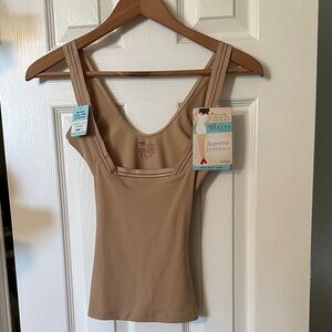 SPANX Tan Open-Bust Shaping Tank